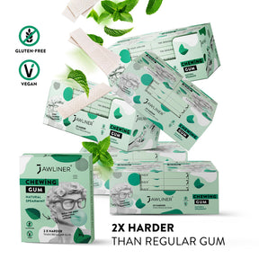 JAWLINER® Chewing Gum | Spearmint | Medium Hard | 1 Month