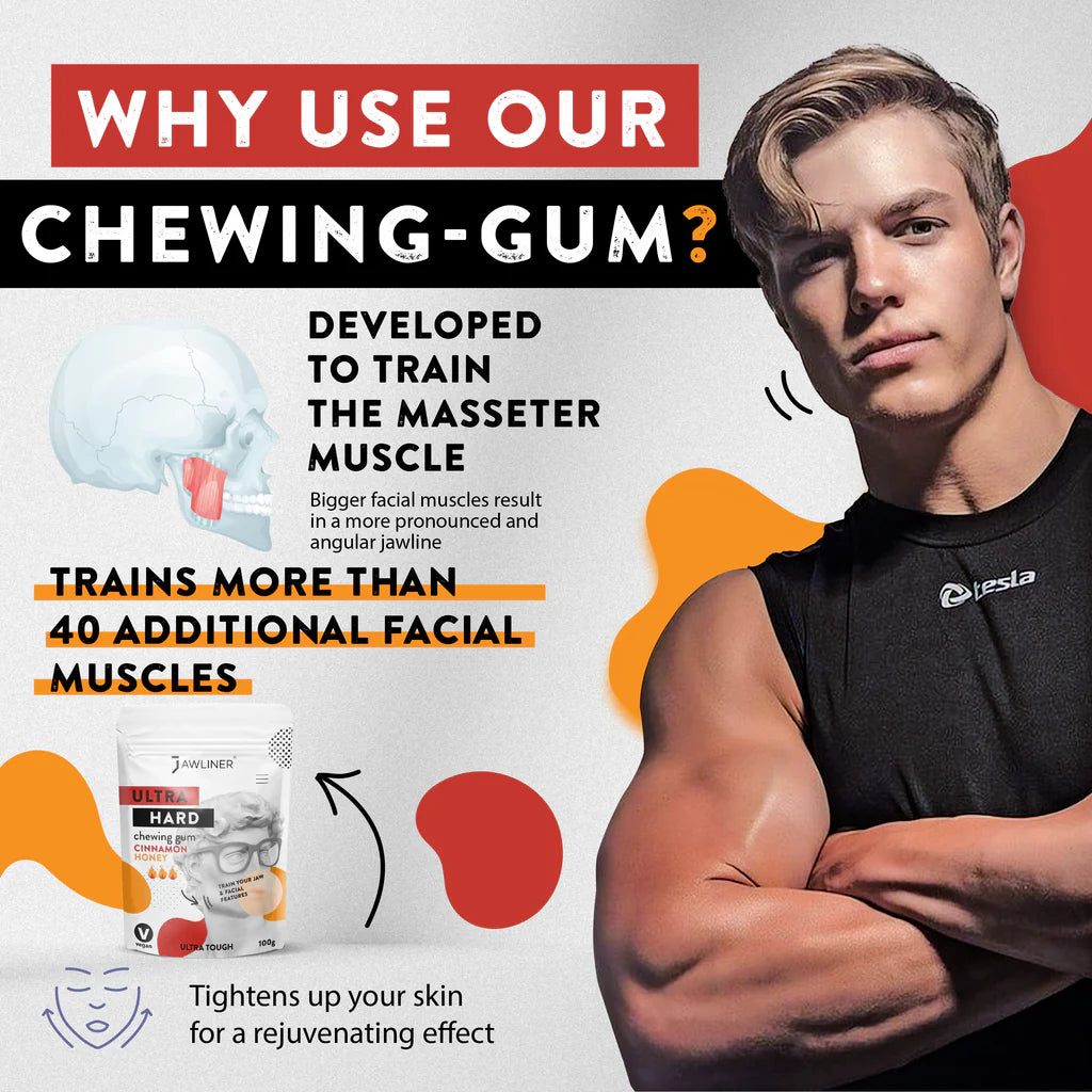 JAWLINER® Fitness Chewing Gum Cinnamon Honey