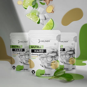 JAWLINER® Fitness Chewing Gum (New Flavor) Ginger Lime