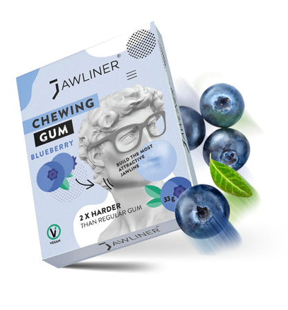 JAWLINER® Chewing Gum | Blueberry | Medium Hard