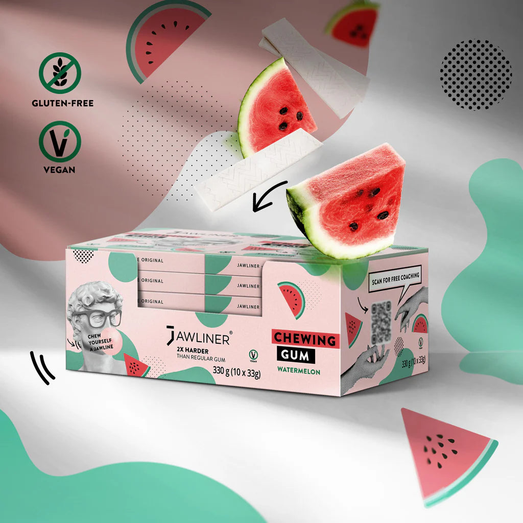 JAWLINER® Chewing Gum | Limited Edition | Watermelon | Medium Hard