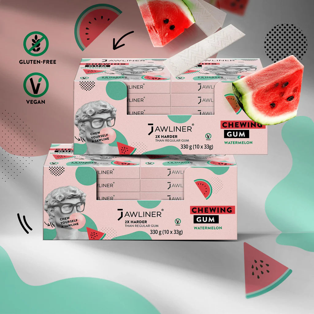 JAWLINER® Chewing Gum | Limited Edition | Watermelon | Medium Hard