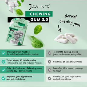 JAWLINER® Chewing Gum | Spearmint | Medium Hard